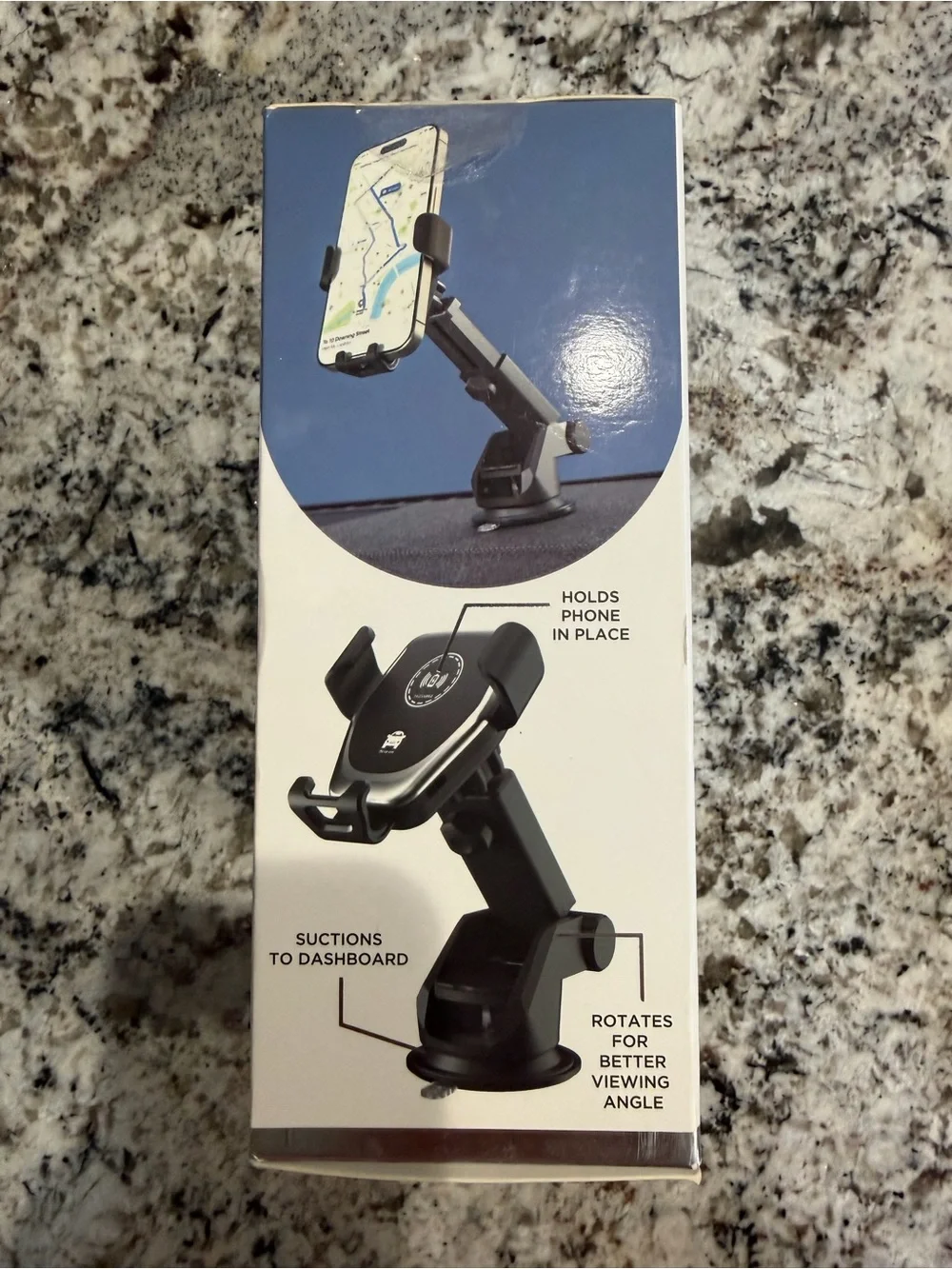 Wireless Charging Universal Gravity Car Mount - Black